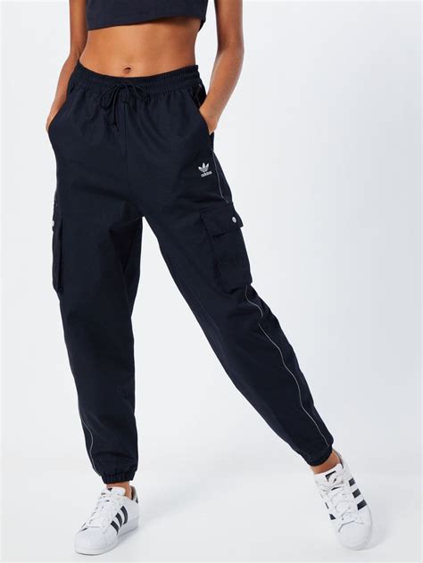 adidas cargohose damen schwarz|Schwarz .